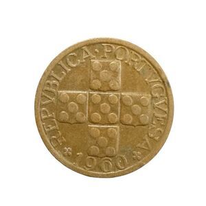 1960 Portugal '20 Centavos' Bronze WORLD Coin KM# 584